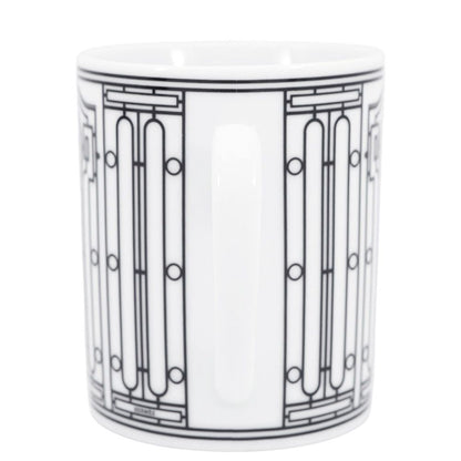 Hermes Mug Deco Ash Tableware White Black — view 2