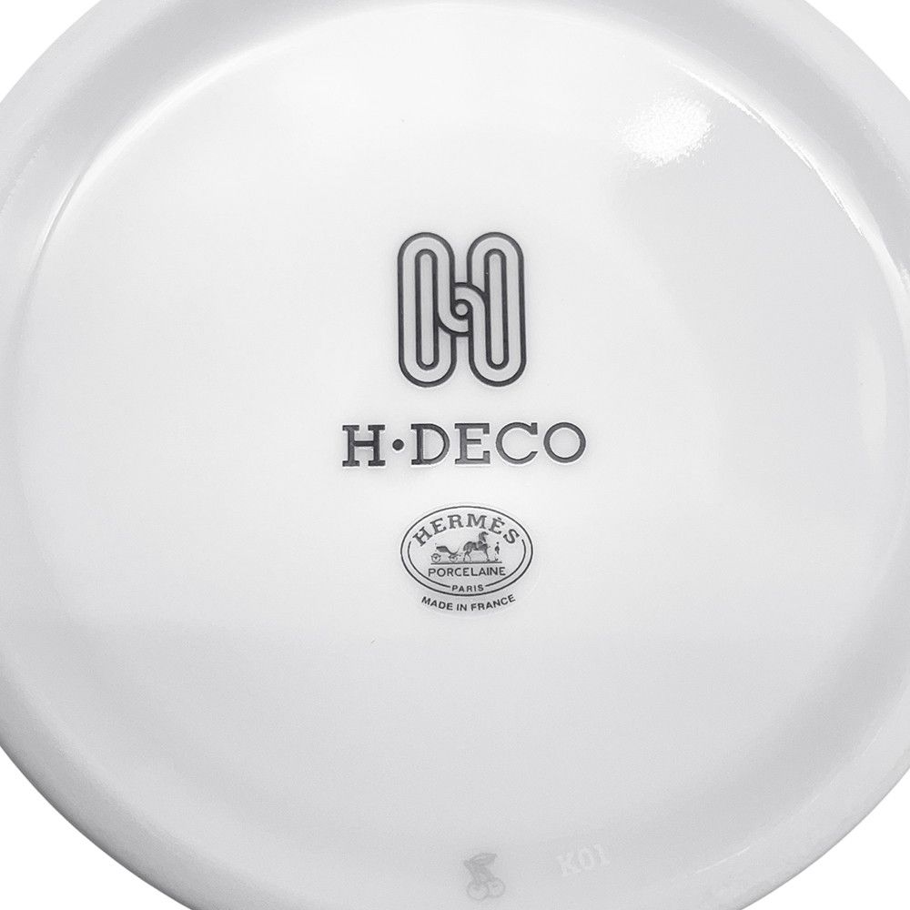 Hermes Mug Deco Ash Tableware White Black — view 6