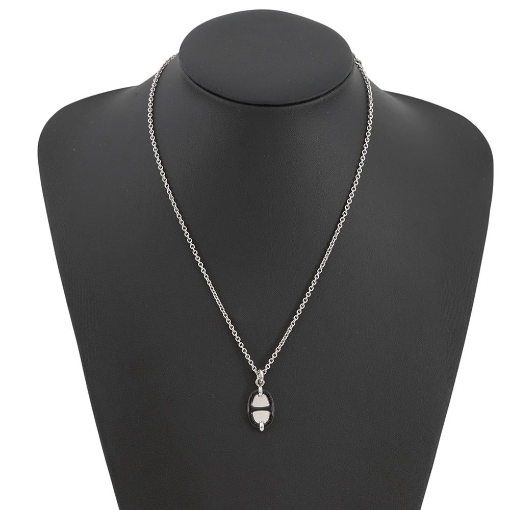 Hermes Pendant Mini Maillon PM Black — view 4