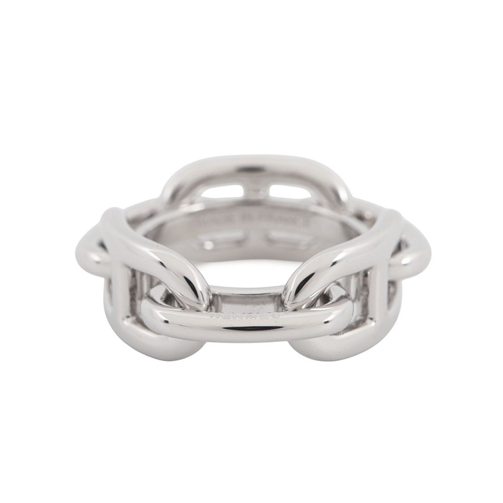 Hermes Scarf Ring 90 Legato Chaine D'ancre Carre Metal