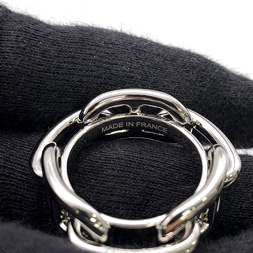 Hermes Scarf Ring 90 Legato Chaine D'ancre Carre Metal — view 5