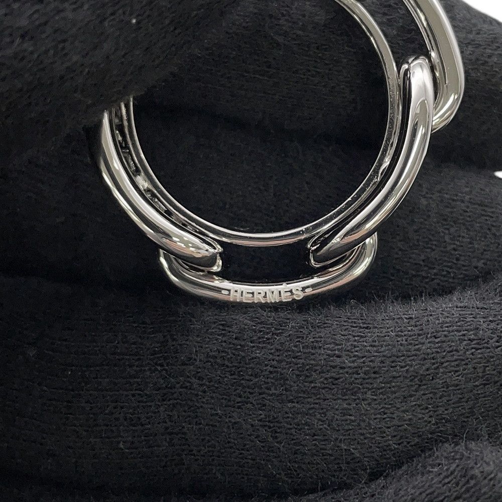 Hermes Scarf Ring 90 Legato Chaine D'ancre Carre Metal — view 4
