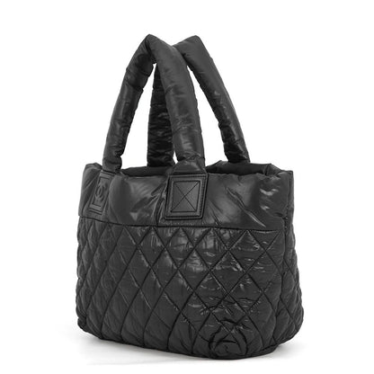 Chanel Tote Quilted CC Logo Cococo Small Nylon Black — view 2