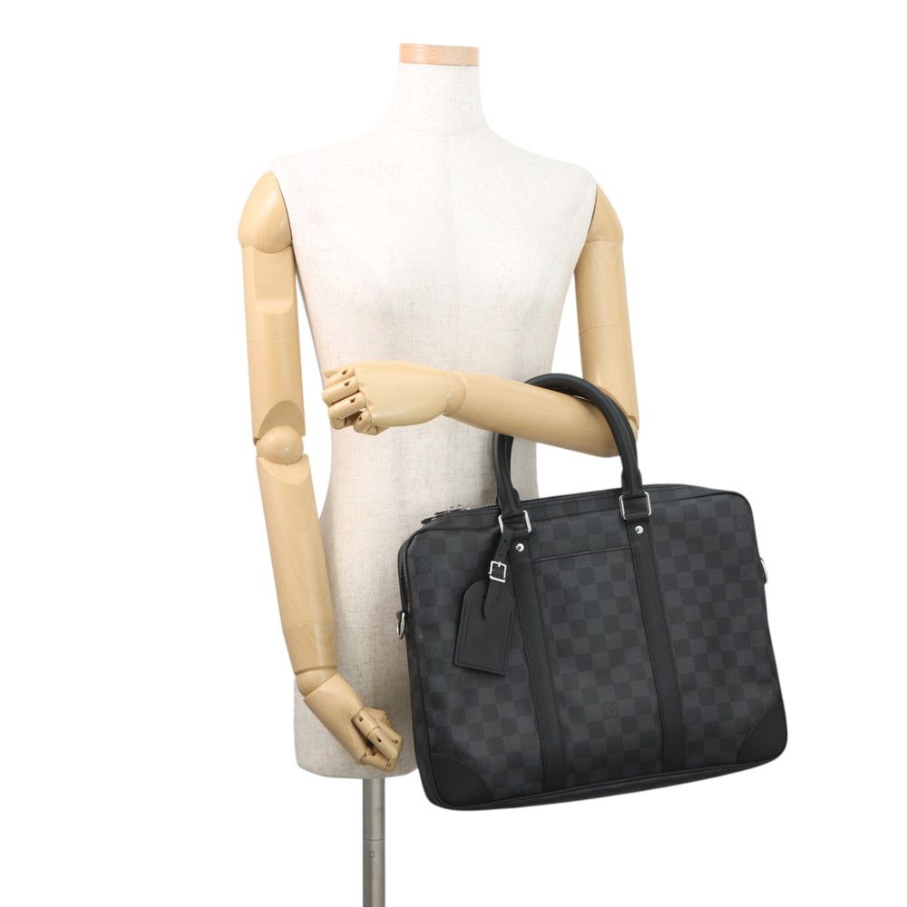 Louis Vuitton Business Bag Damier Graphite Porte Documents Voyage Black — view 4