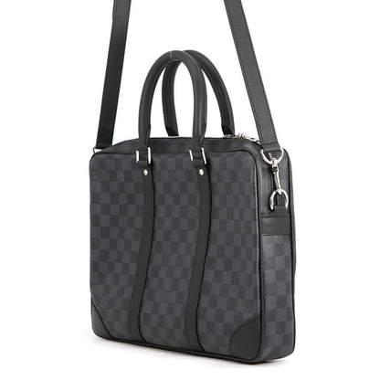 Louis Vuitton Business Bag Damier Graphite Porte Documents Voyage Black — view 2