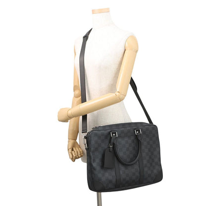 Louis Vuitton Business Bag Damier Graphite Porte Documents Voyage Black — view 5