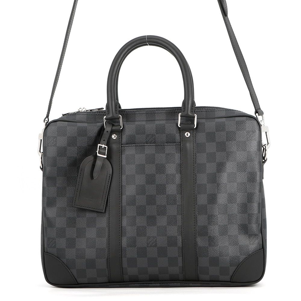 Louis Vuitton Business Bag Damier Graphite Porte Documents Voyage Black