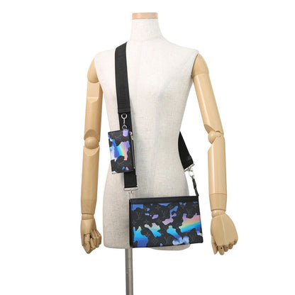 Louis Vuitton Shoulder Bag Monogram Eclipse Lum with Abu Gaston Wearable Wallet — view 4