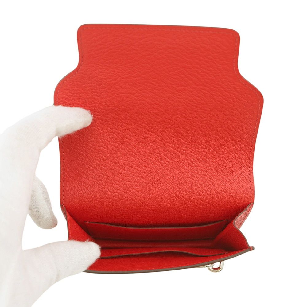 Hermes Wallet Roulis Slim le Juku Silver Chevre Misor — view 6
