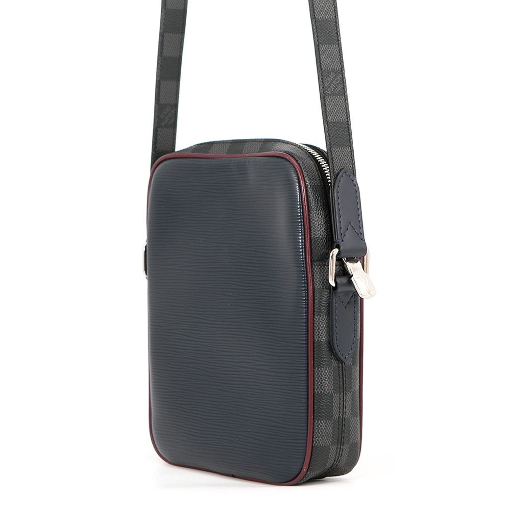 Louis Vuitton Shoulder Bag Damier Graphite Epi Danube Slim Black — view 2