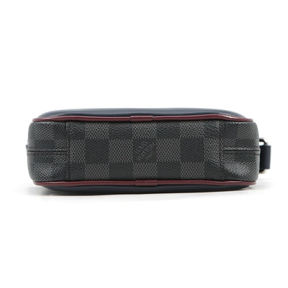 Louis Vuitton Shoulder Bag Damier Graphite Epi Danube Slim Black — view 3