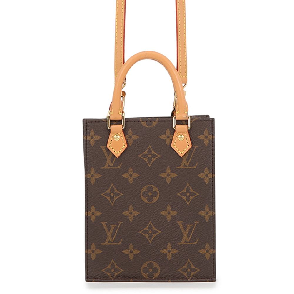 Louis Vuitton Petite Sac Plat Monogram Mini Bag 2-Way