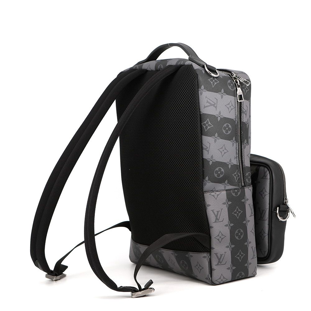 Louis Vuitton Backpack Monogram Striped Eclipse Modular Collaboration Black — view 2