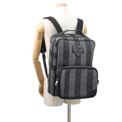 Louis Vuitton Backpack Monogram Striped Eclipse Modular Collaboration Black — view 4