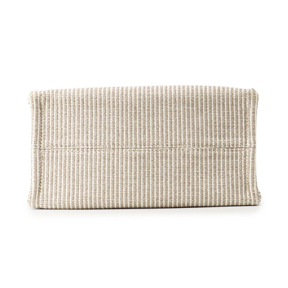 Celine Cabas Thais Small Stripe Canvas Leather 2-Way Shoulder — view 3