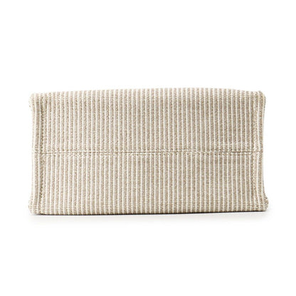 Celine Cabas Thais Small Stripe Canvas Leather 2-Way Shoulder — view 3