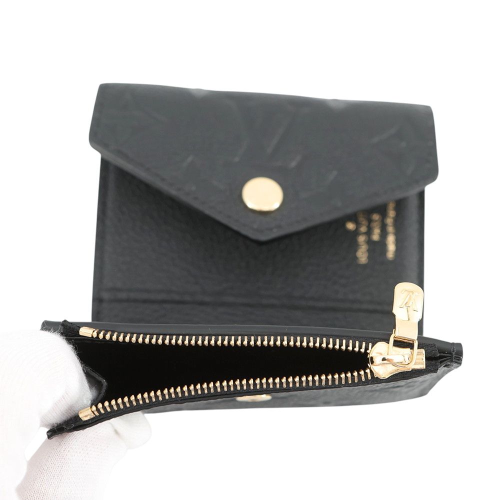 Louis Vuitton Trifold Wallet Monogram Empreinte Portefeuille Zoe Black — view 6