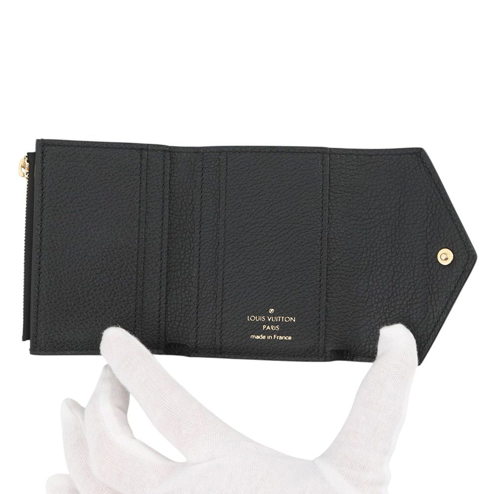 Louis Vuitton Trifold Wallet Monogram Empreinte Portefeuille Zoe Black — view 4
