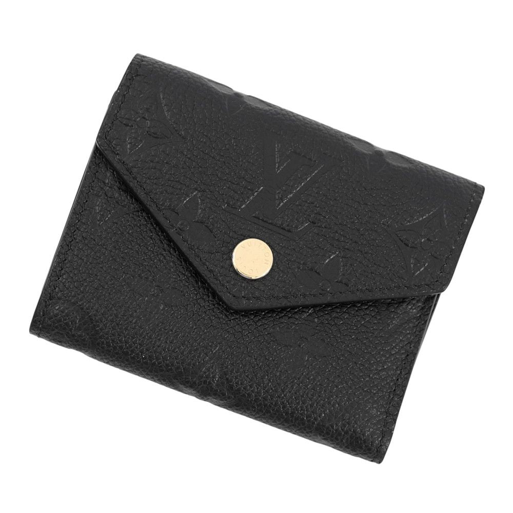 Louis Vuitton Trifold Wallet Monogram Empreinte Portefeuille Zoe Black