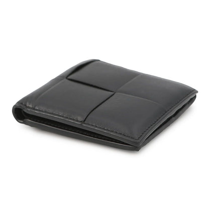 Bottega Veneta Bifold Wallet Maxi Intrecciato Leather Black — view 2
