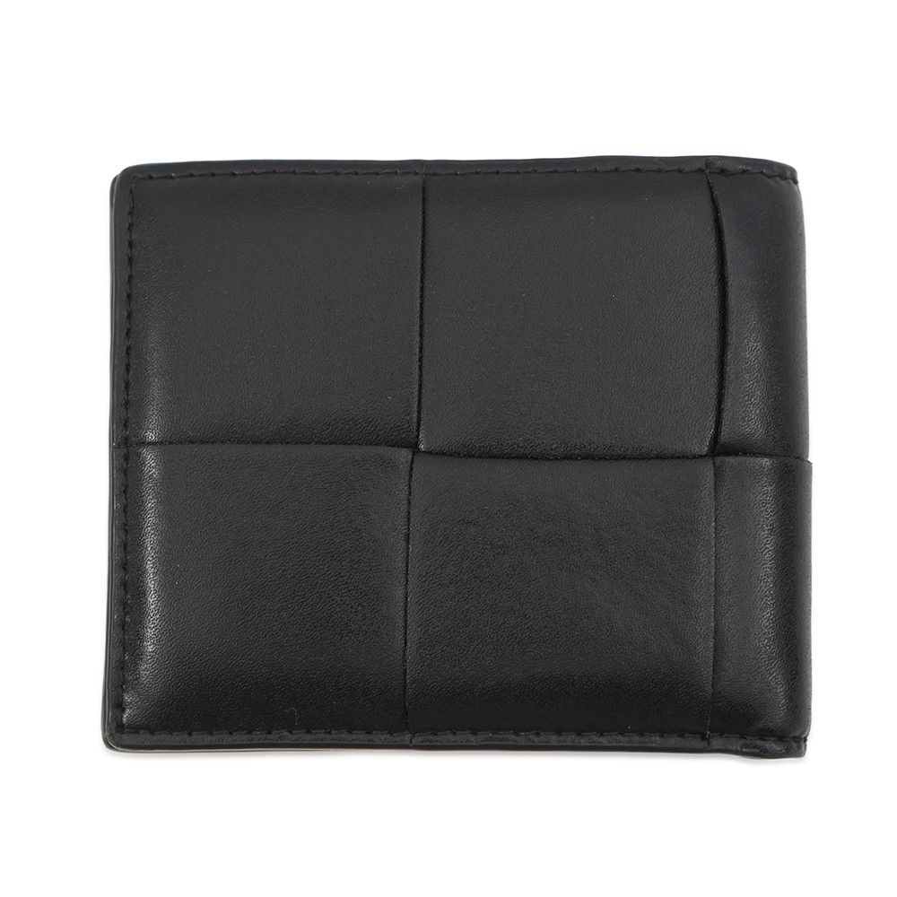 Bottega Veneta Bifold Wallet Maxi Intrecciato Leather Black — view 3