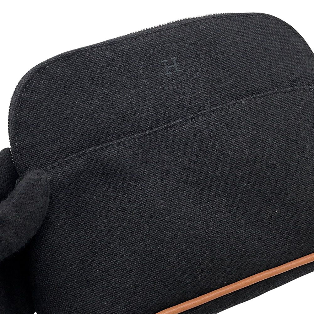 Hermes Pouch Bolide PM Black Silver Cotton Case — view 5
