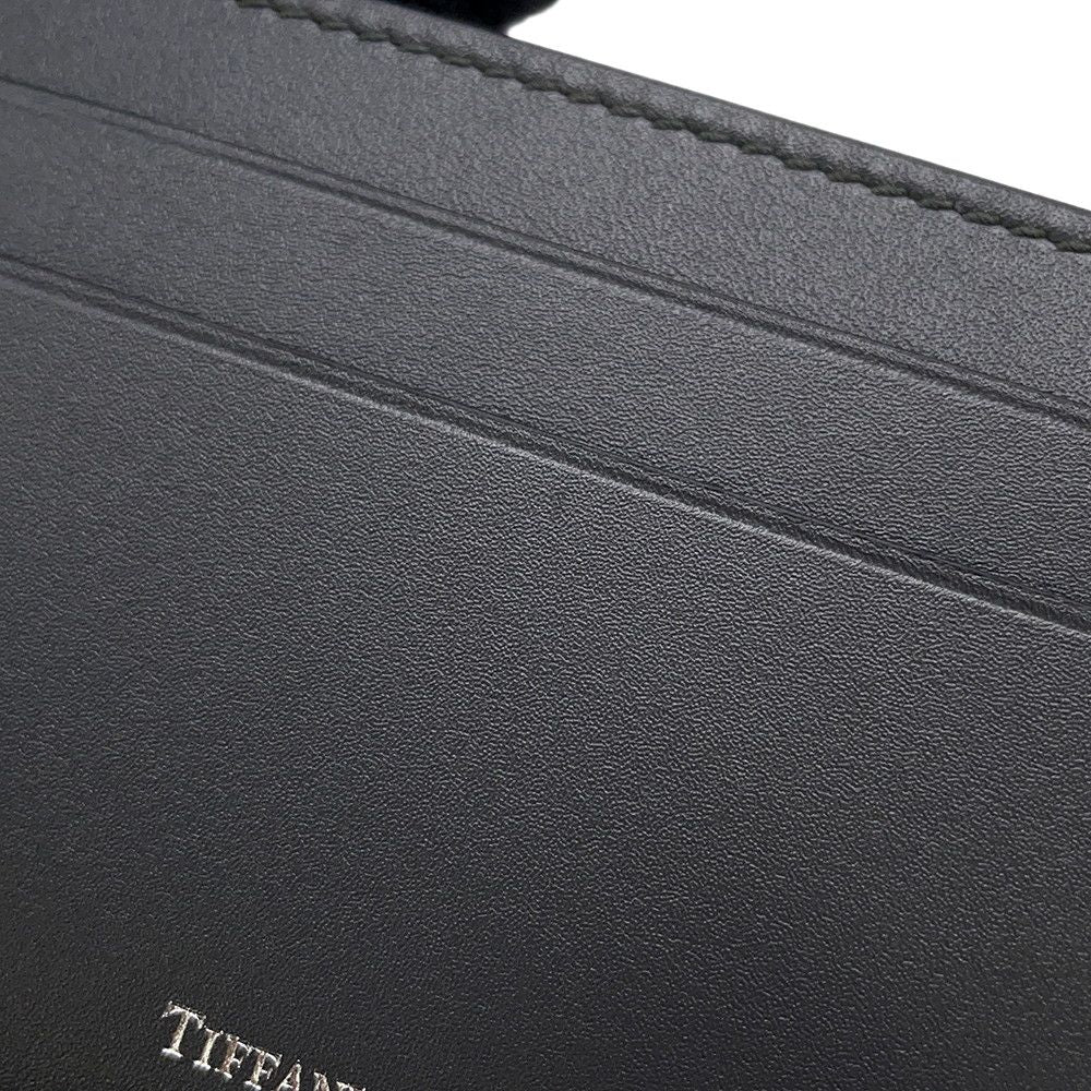 Tiffany & Co Card Case Logo Leather — view 6