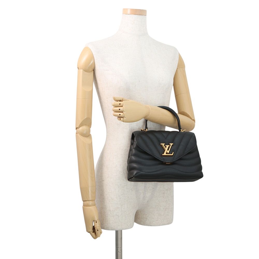 Louis Vuitton Calf Leather Holdomi 2-Way Shoulder Bag Black — view 4