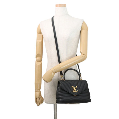 Louis Vuitton Calf Leather Holdomi 2-Way Shoulder Bag Black — view 5