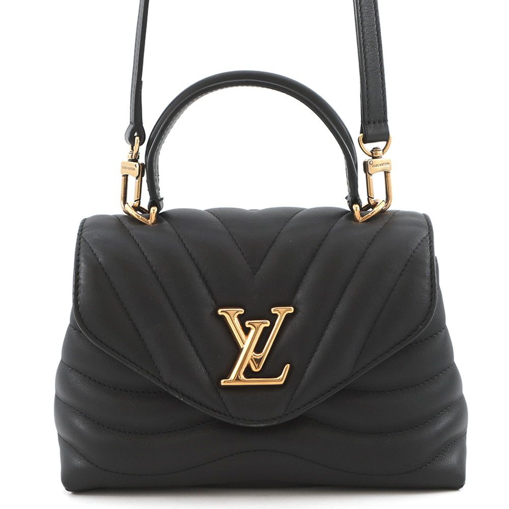 Louis Vuitton Calf Leather Holdomi 2-Way Shoulder Bag Black