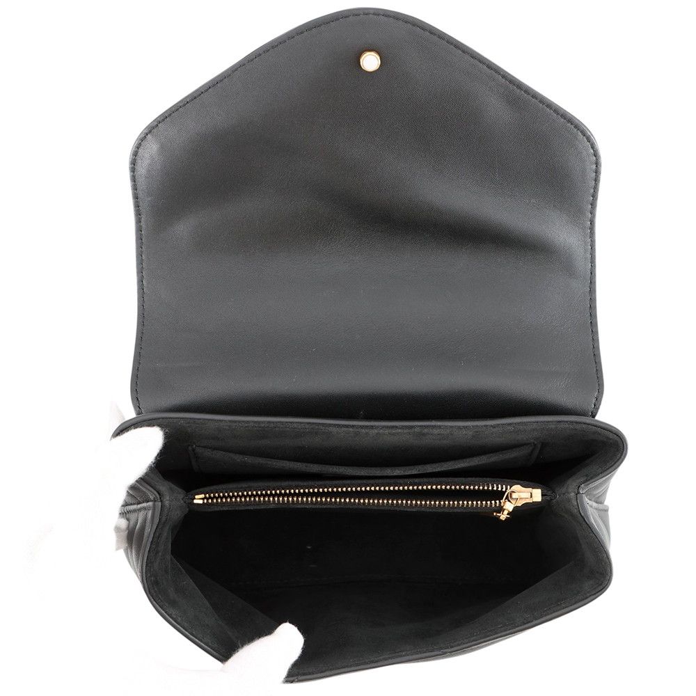 Louis Vuitton Calf Leather Holdomi 2-Way Shoulder Bag Black — view 6
