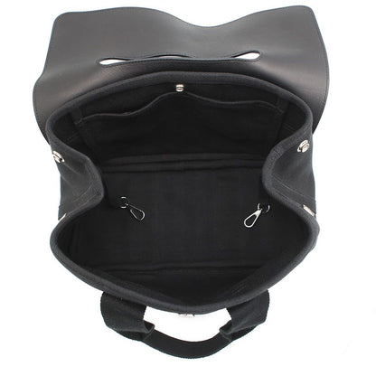 Hermes Handbag Valparaiso Black Silver Toilet Blanc Leather — view 5