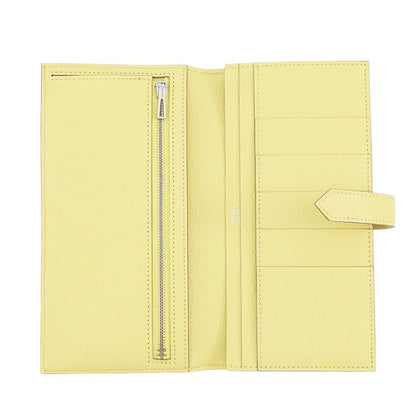 Hermes Wallet Bearn Souffle Yes Limoncello Silver Chevre Misor — view 4