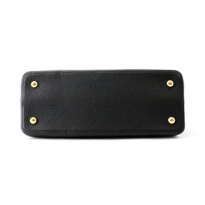 Louis Vuitton Handbag Capucines Taurillon Leather Bag Black — view 3