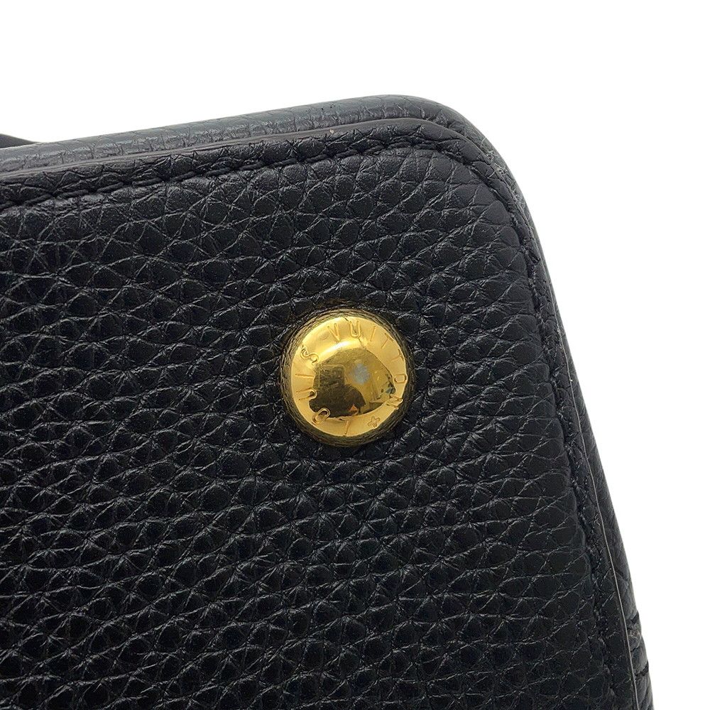 Louis Vuitton Handbag Capucines Taurillon Leather Bag Black — view 7