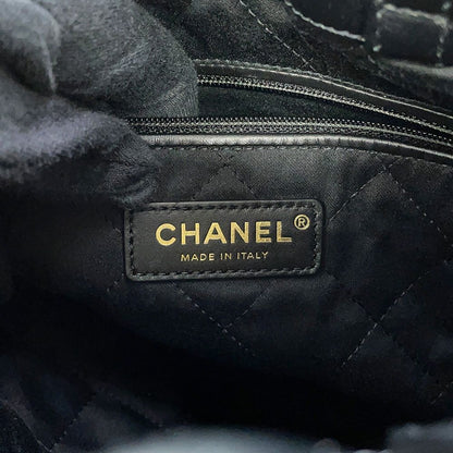 Chanel Backpack 22 Small Shiny Calfskin Black — view 9