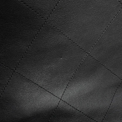 Chanel Tote Quilted CC Logo Maxi Shopping 2-Way Black — view 9