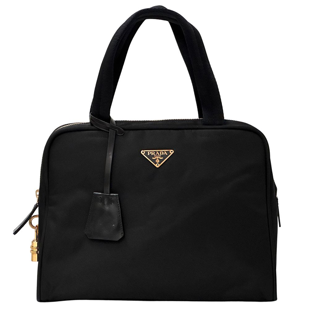 Prada Bag Handbag Nylon Black Going Out Crossbody Adult Simple