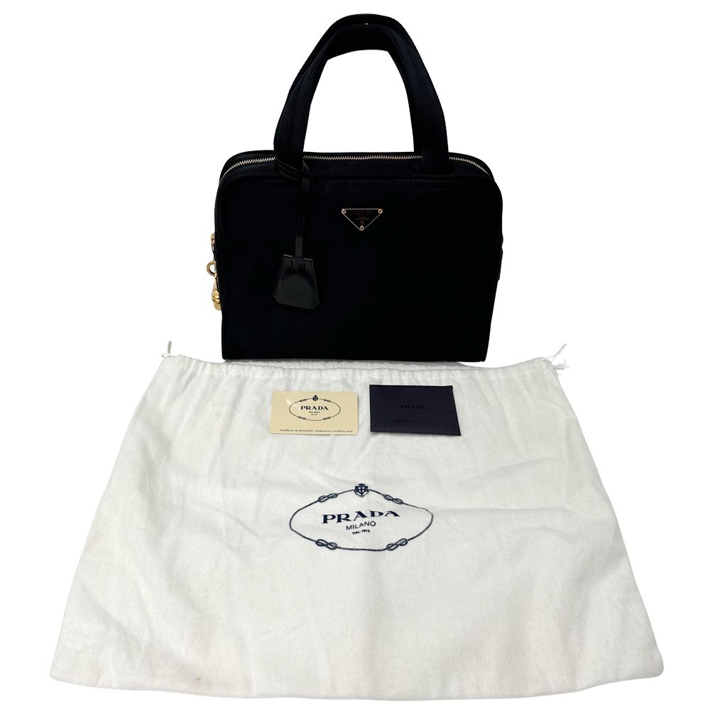 Prada Bag Handbag Nylon Black Going Out Crossbody Adult Simple — view 8