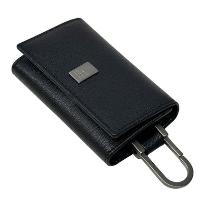 Gucci Key Case Leather Black 033 6 Key Adult Compact Small Key Holder — view 5