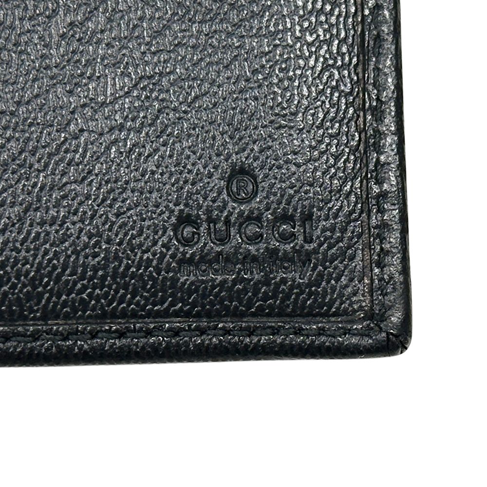 Gucci Key Case Leather Black 033 6 Key Adult Compact Small Key Holder — view 6