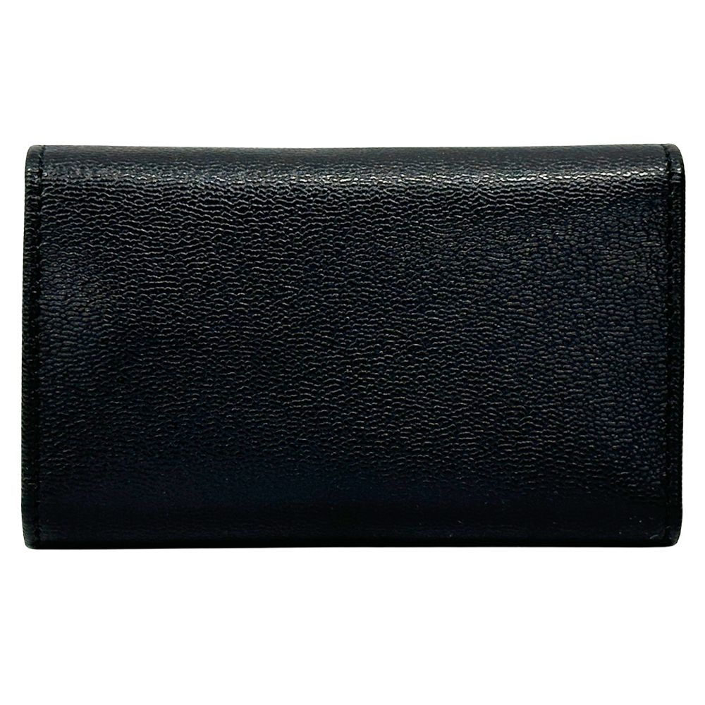 Gucci Key Case Leather Black 033 6 Key Adult Compact Small Key Holder — view 2