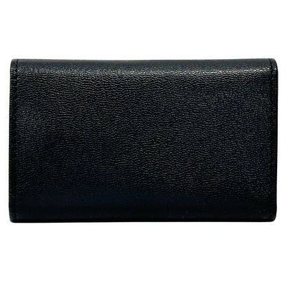 Gucci Key Case Leather Black 033 6 Key Adult Compact Small Key Holder — view 2
