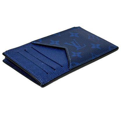 Louis Vuitton Wallet Coin Case Taigarama Card Holder Cobalt Monogram Blue — view 3