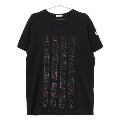 Moncler Maglia T-Shirt Screen Print Lettering Short Sleeve