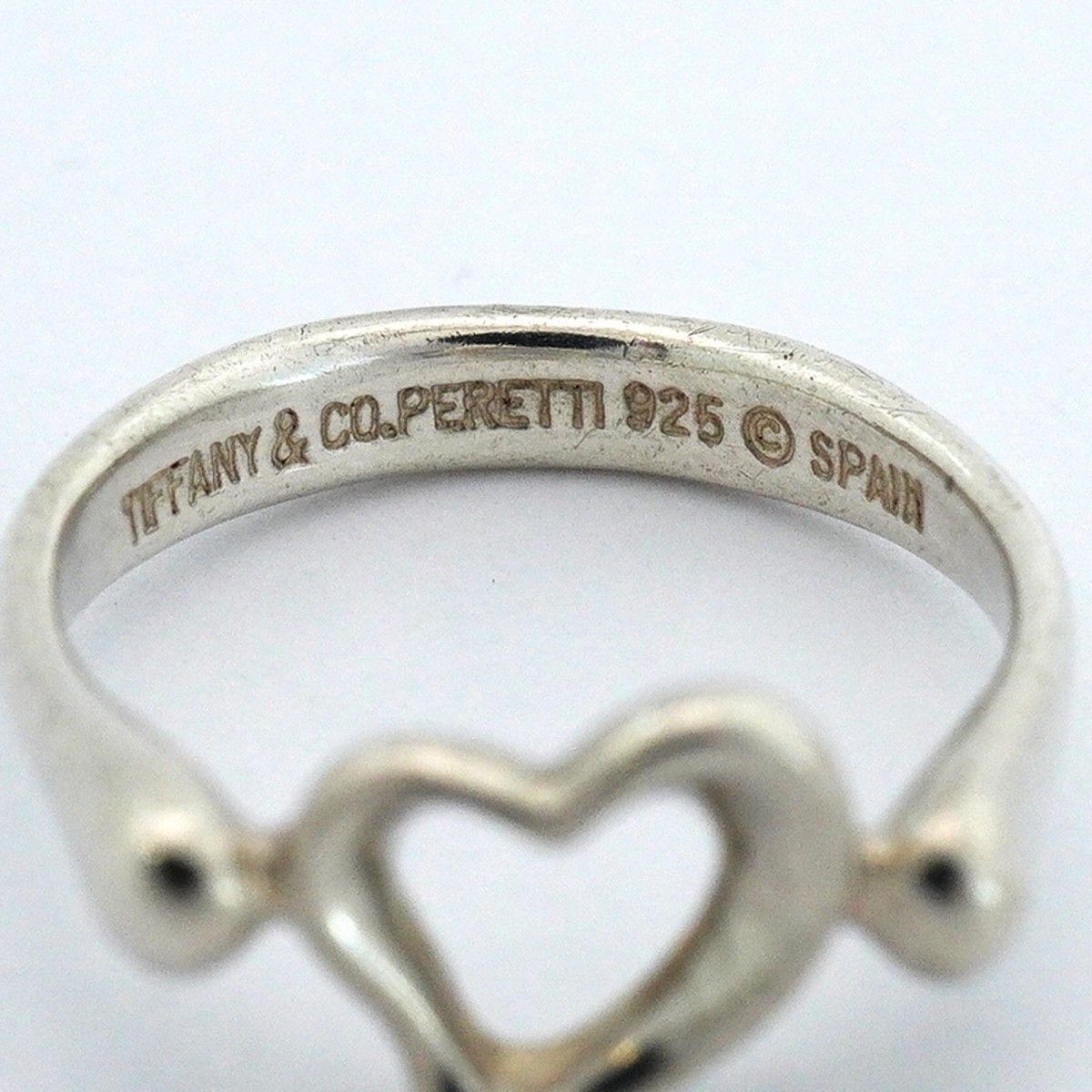 Tiffany & Co Ring Open Heart 925 Sterling Silver — view 4
