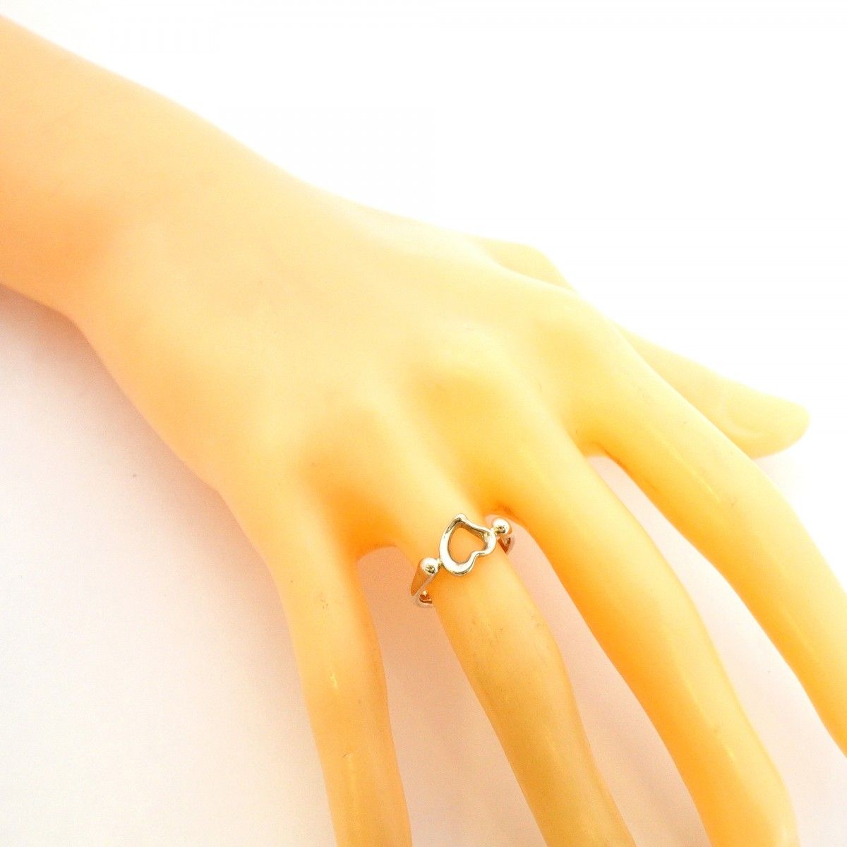 Tiffany & Co Ring Open Heart 925 Sterling Silver — view 6