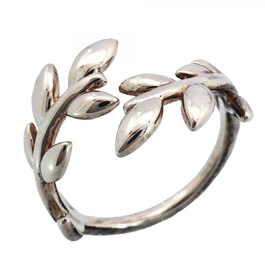 Tiffany & Co Ring Olive Leaf Bypass 925 Sterling Silver