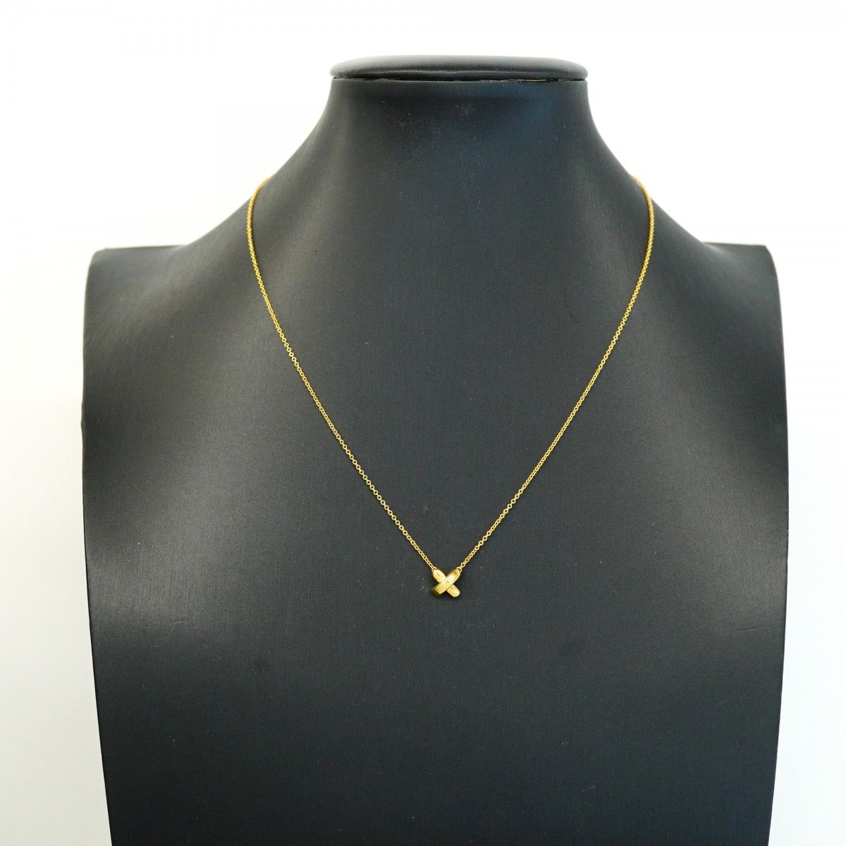 Tiffany & Co Necklace Cross Stitch 18k Yellow Gold — view 7