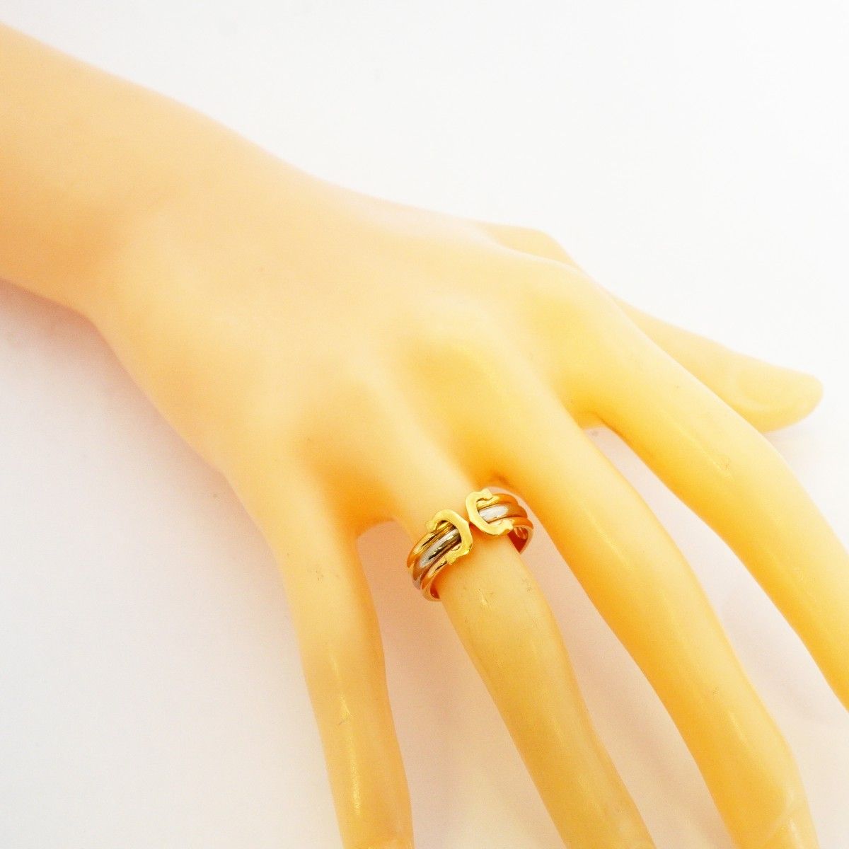 Cartier Ring 2C 18k Yellow Gold 18k White Pink — view 7